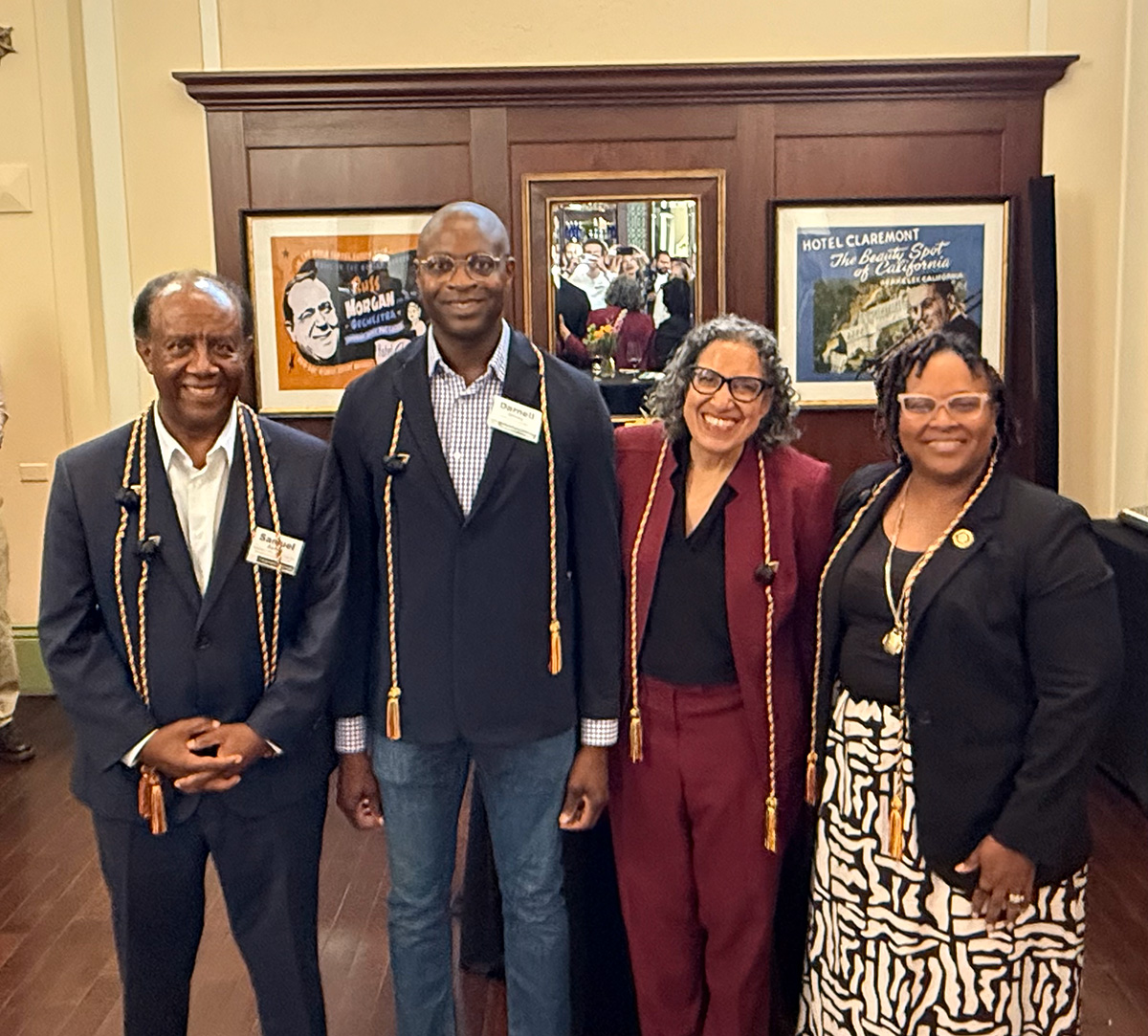 Samuel Assefa Recognized as One of California’s Black Leaders in Transportation Sector, photo of four people smiling.