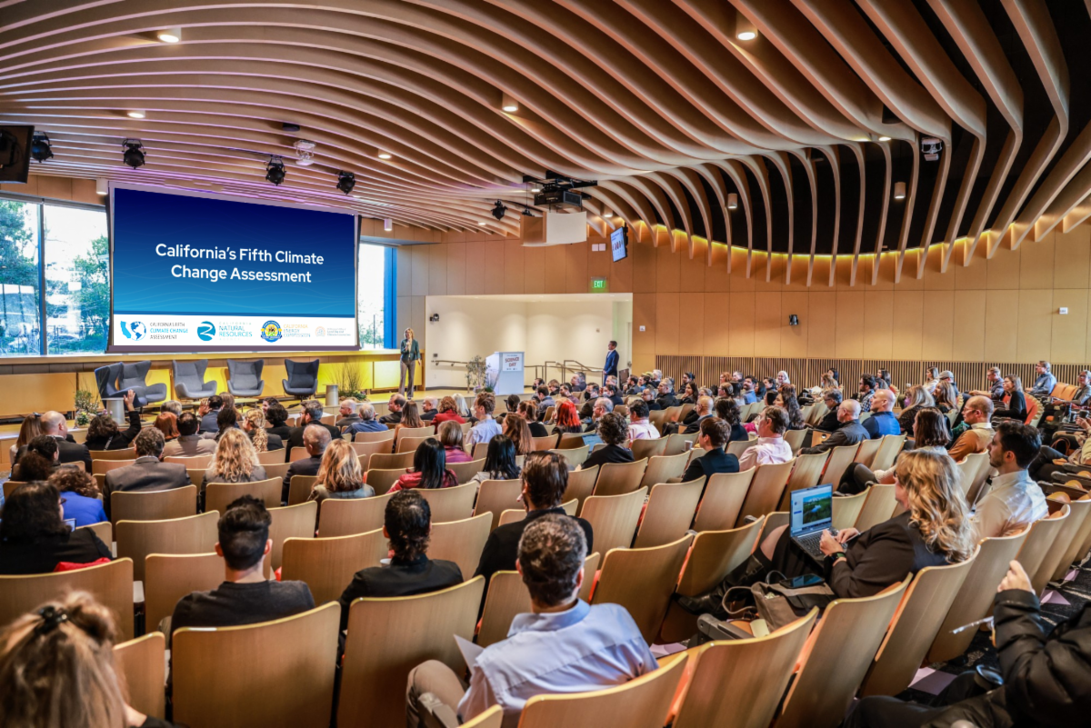 Photo of a Fifth Assessment presentation in a CNRA auditorium